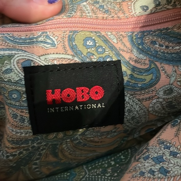 HOBO International Brown Leather Bow Buckle Detail Fold Over Clutch Purse - Picture 12 of 17